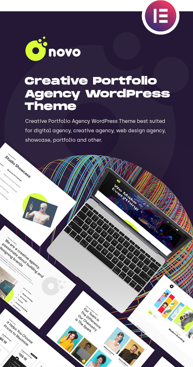 Onovo Portfolio Agency WordPress Theme - Description 1